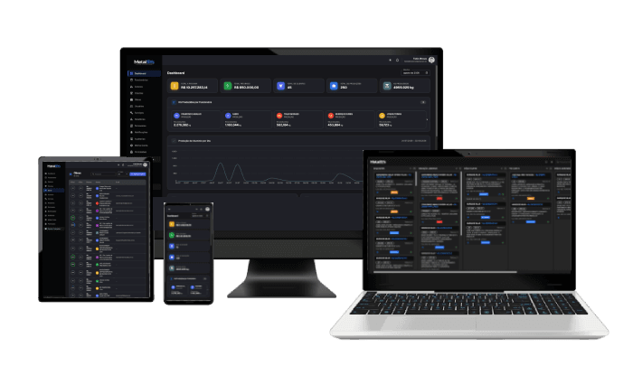 MetalSys em computador e tablet